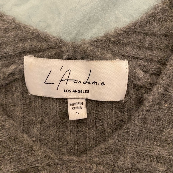 L’Acdemie Antonia sweater in charcoal - Picture 2 of 3